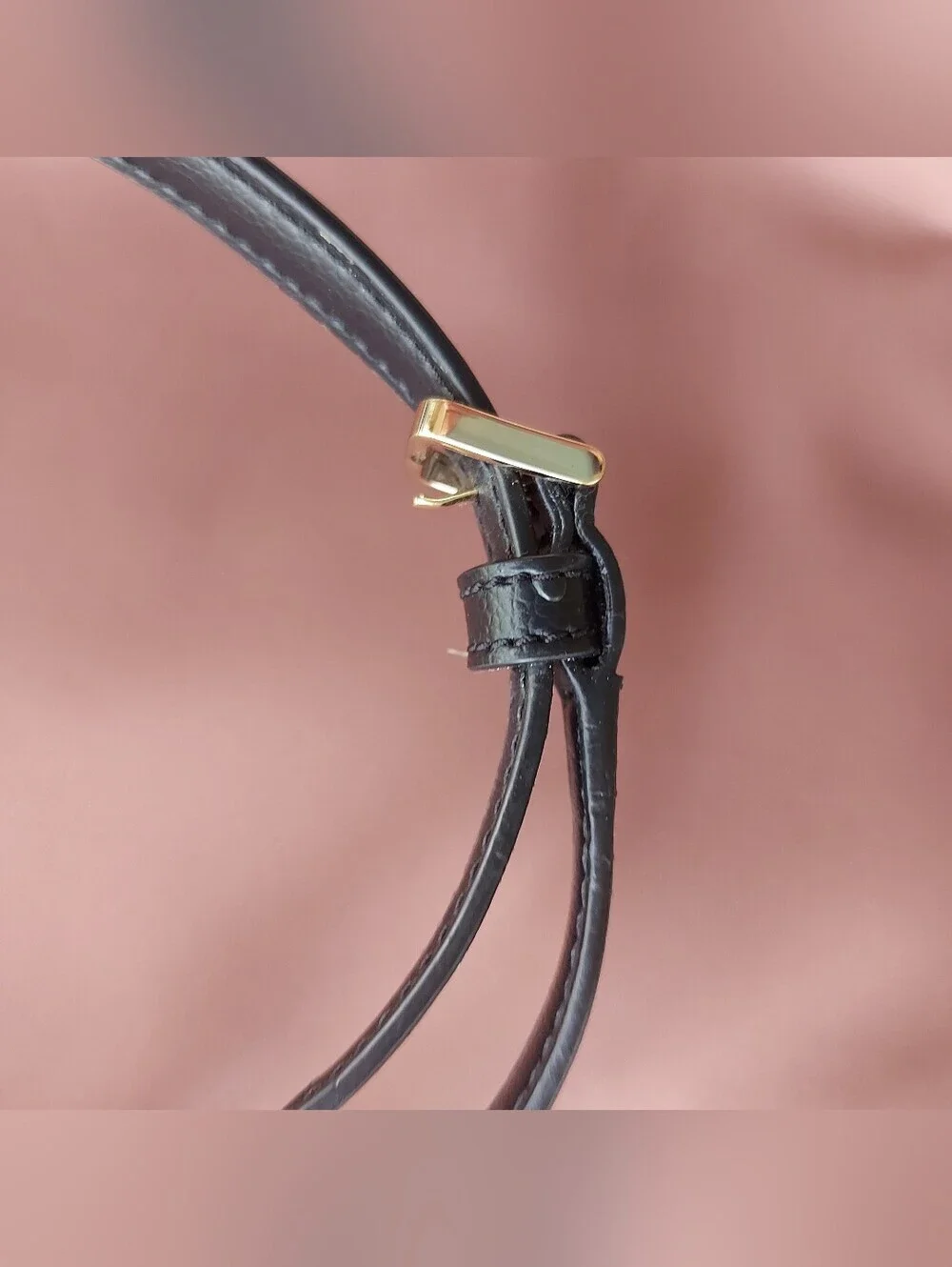 kate spade dusty rose nylon crossbody with black strap